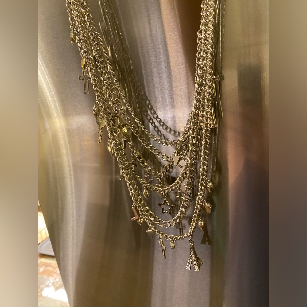 Layerd Charm Necklace - BCBG